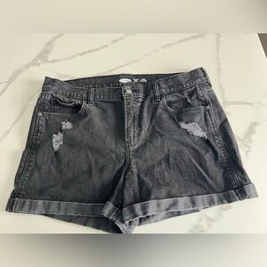 Old Navy Charcoal Denim Shorts